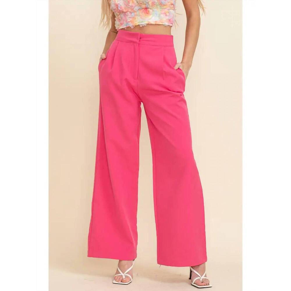 NEW CLOUD TEN pretty pleats pants in pink
